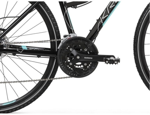 Kross Evado 5.0 2021 damski czarno-turkusowy połysk 3.jpg