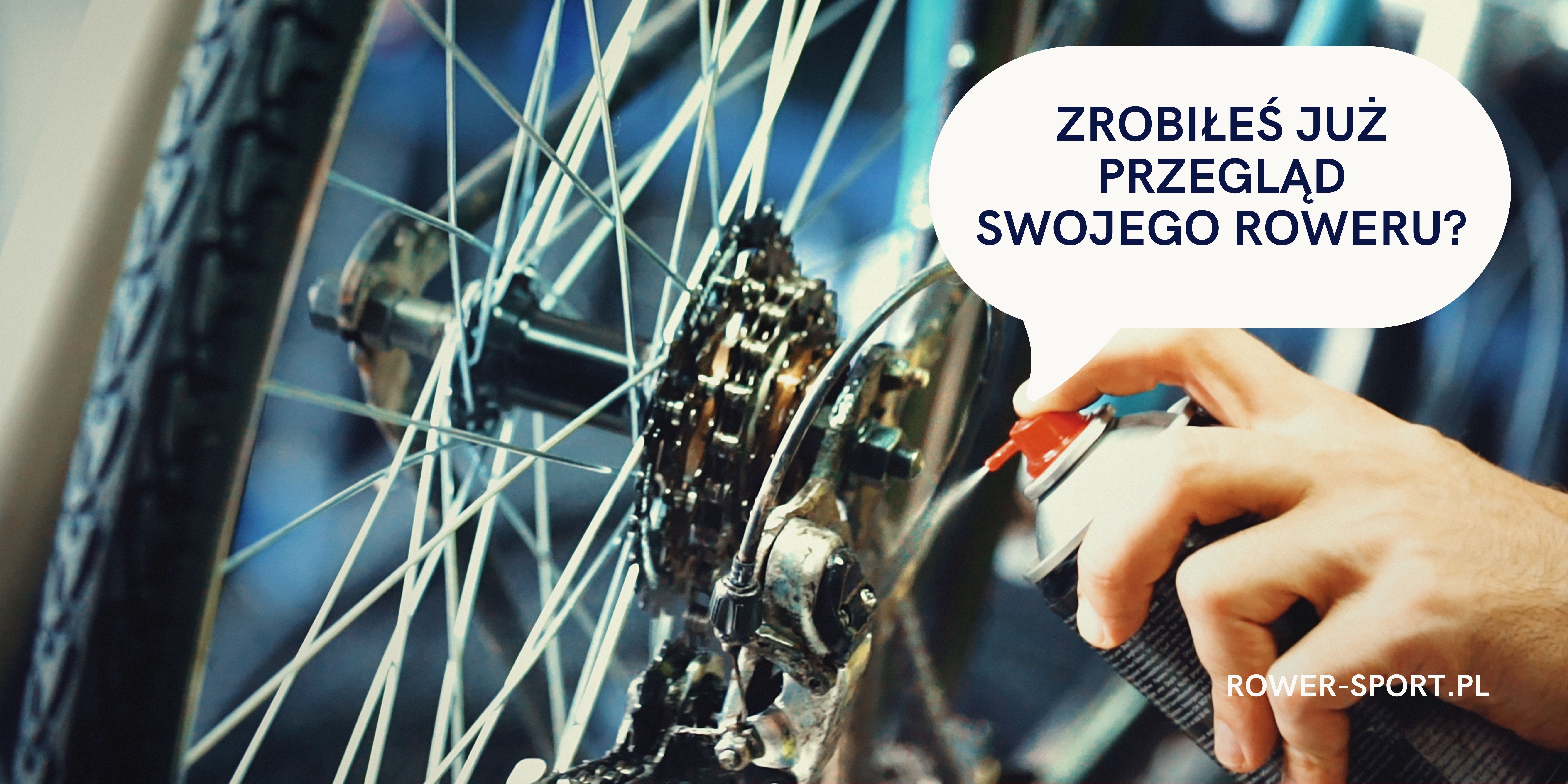 Obraz przedstawia zapytanie czy zrobiłeś już przegląd roweru